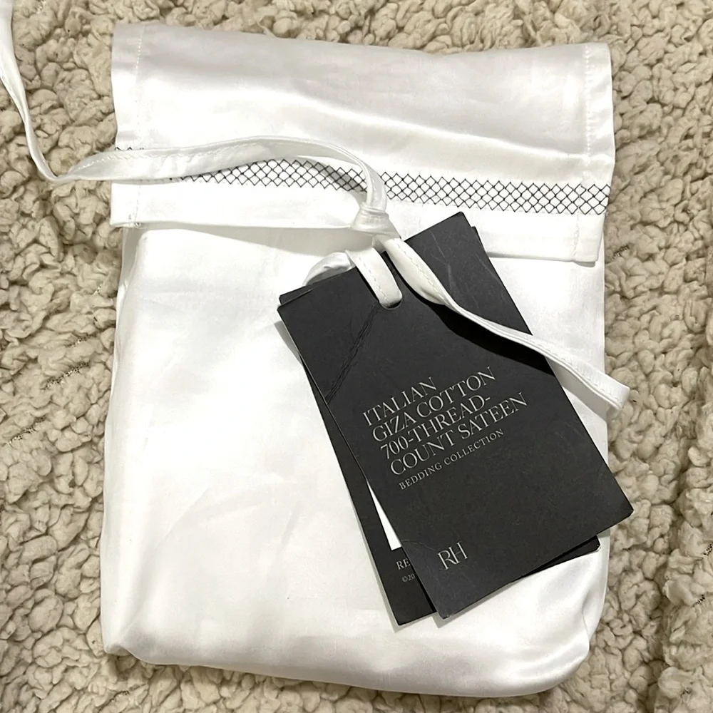 NIP- Restoration Hardware- 2 standard pillowcases